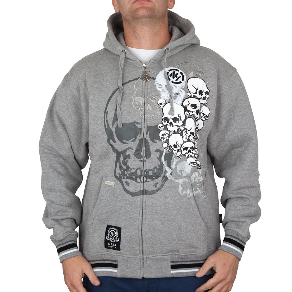 Bluza sportowa Nasa Hustla Skulls Grey Outlet