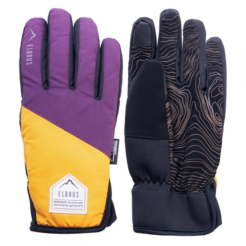 Rękawice Narciarskie Elbrus Pointe Wo&#39;s Cadmium Yellow/plum Purple