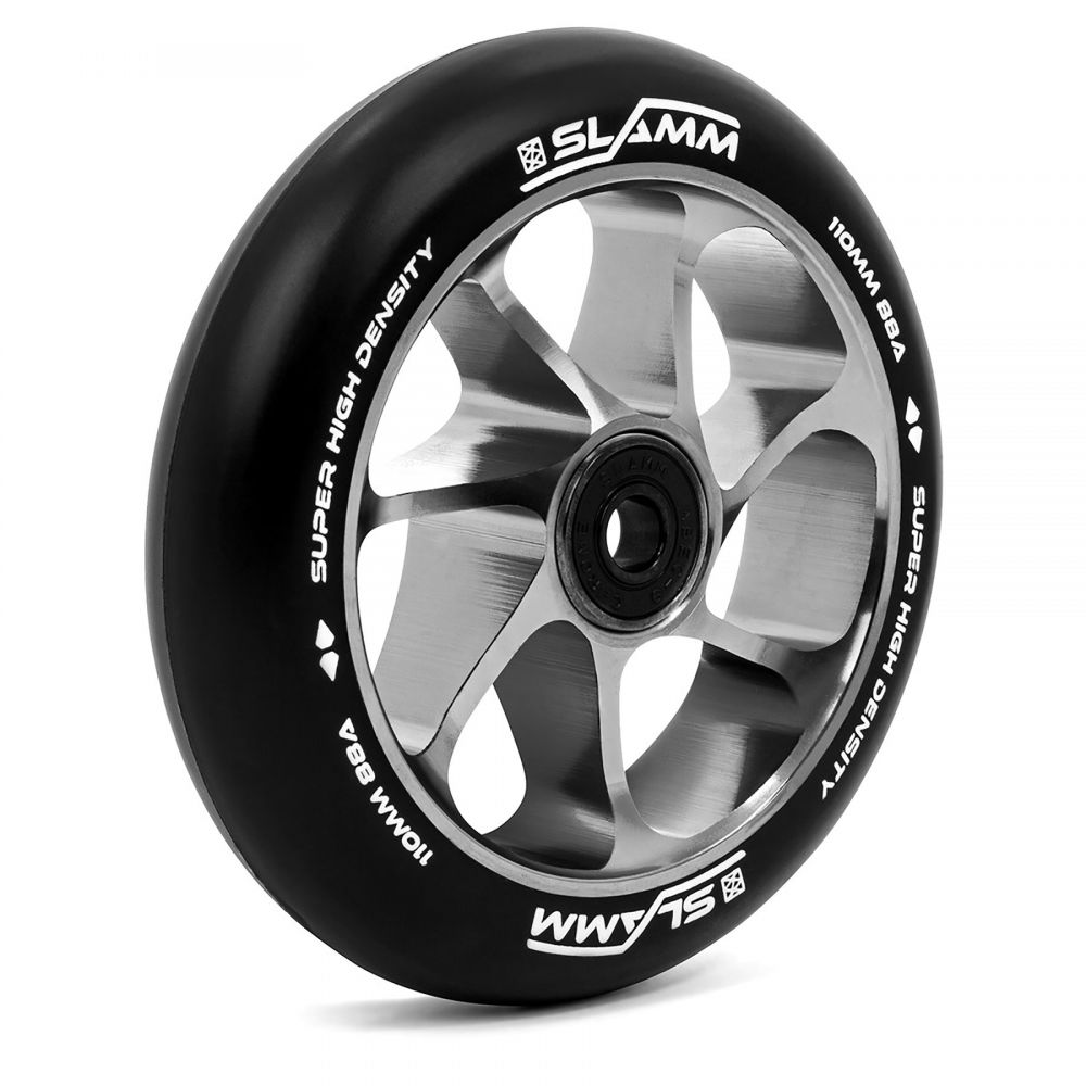 Koło do Hulajnogi Wyczynowej Trwałe aluminium czarne Slamm 110mm Team