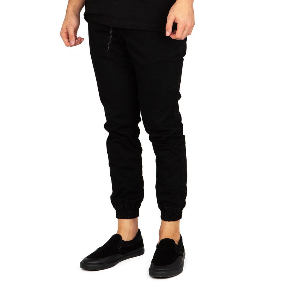 Spodnie Elade jogger Handwritten granatowe jeans czarne