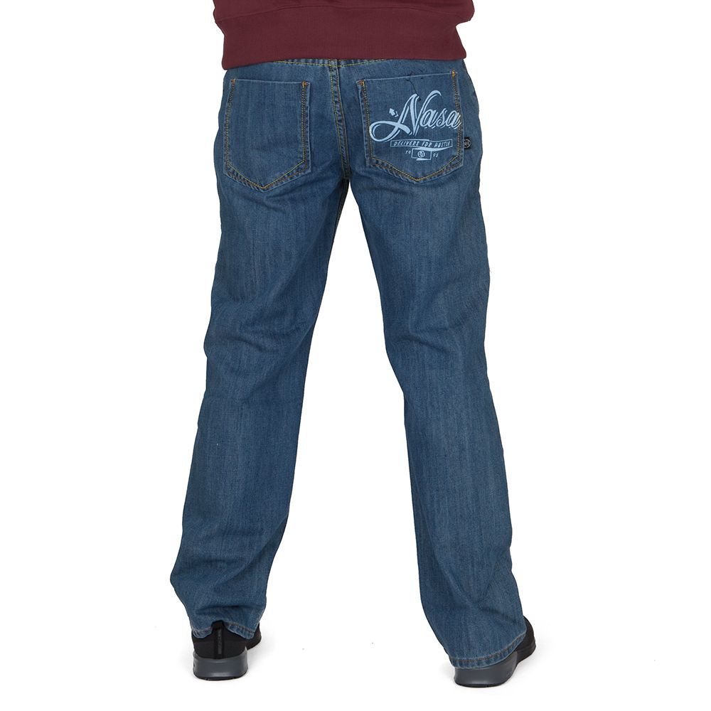 Spodnie Jeans Nasa Hastla Delivery Blu Dżinsowe 100% bawełna