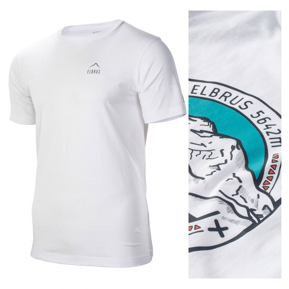T-shirt koszulka Elbrus meski Lukano biały