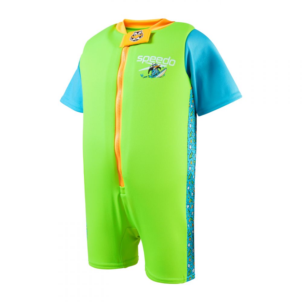 Dziecięcy Strój Kąpielowy Printed Float Suit Iu Chima Azure Blue/fluro Green