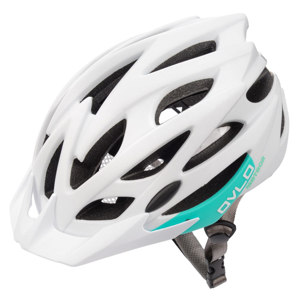Fahrradhelm Meteor Ovlo L 58-61 cm weiß/mintgrün
