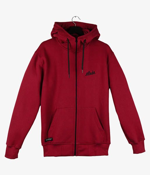 Bluza elade zip hoodie icon mini logo maroon
