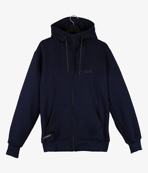 Bluza elade zip hoodie handwritten navy blue