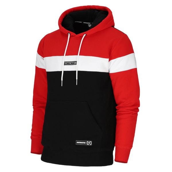 Bluza hoodie patriotic p-sound place red/white/black