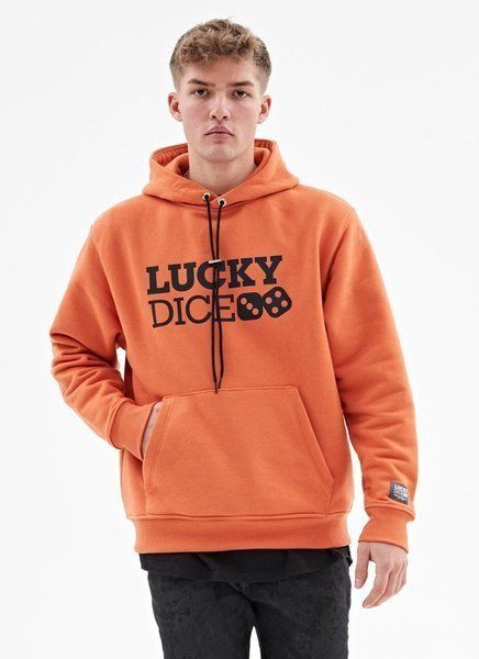 Bluza lucky dice hoodie logo one (brick)