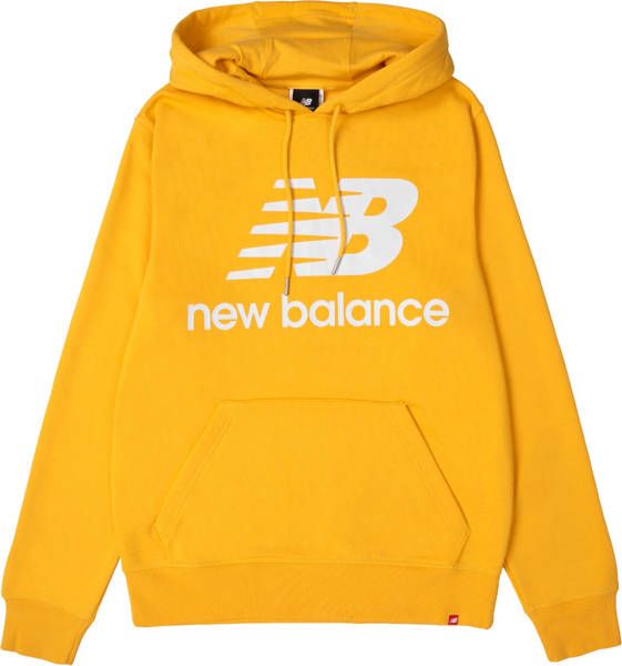 Bluza new balance hoodie essentials stacked logo (mt03558ase) yellow