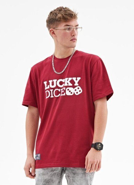 Koszulka lucky dice logo one (ruby)