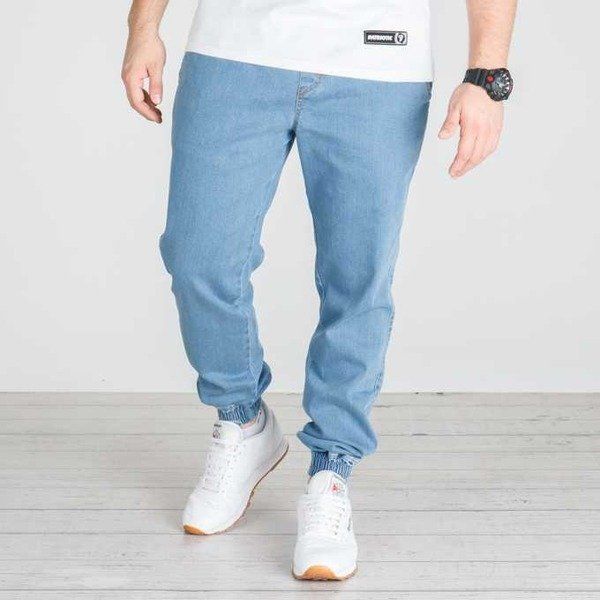 Spodnie nasa hustla jogger jeans light blue