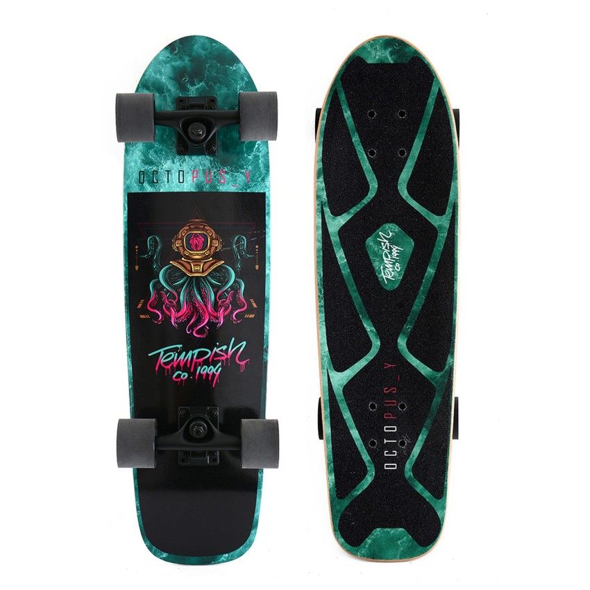 Longboard tempish octopuss
