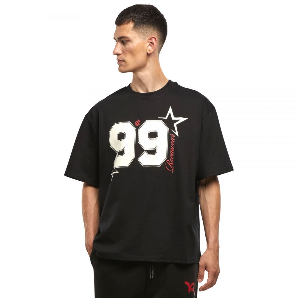 Koszulka męska z dłuższym rękawem Rocawear Numbers czarna z nr 99